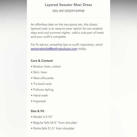 Anthropologie Moth Linen and Knot maxi tank dress - Picture 2 of 7